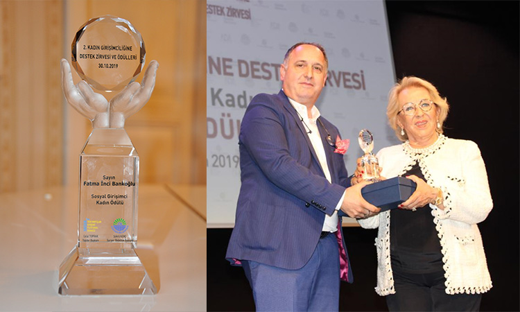 İBEV’in Kurucusu İnci BANKOĞLU ’’Sosyal Girişimcilik’’  dalında ödül aldı.